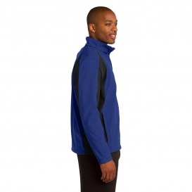 Sport-Tek ST970 Colorblock Soft Shell Jacket - True Royal/Black