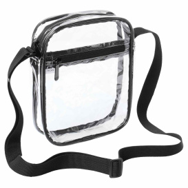 Port Authority BG931 Clear Crossbody Bag - Clear/Black