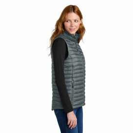 Eddie Bauer EB517 Ladies Packable Quilted Vest - Metal Grey