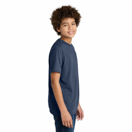 Port & Company PC340Y Youth CVC Tee - Team Navy Heather