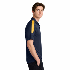 Sport-Tek ST104 Competitor United Polo - True Navy/Gold