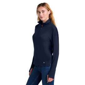 New Era LNEA228 Ladies Power 1/2-Zip - True Navy