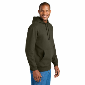 CornerStone CSF630 Tough Fleece Pullover Hoodie - Tundra Green