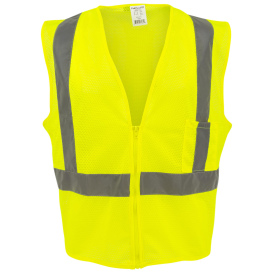 Full Source US2LM19 Type R Class 2 Mesh Safety Vest - Yellow/Lime