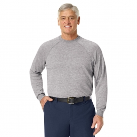 Workrite Fire Service FT40 Men\'s Athletic Style Long Sleeve Station Wear T-Shirt - Heather Grey