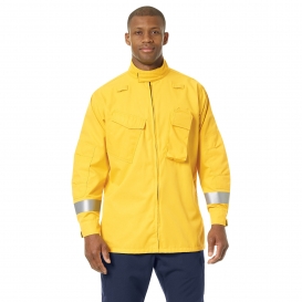 Workrite Fire Service FW81 Men\'s Relaxed Fit Wildland Jacket - Yellow