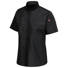 Red Kap SX45 Women\'s Pro Plus OilBlok and MIMIX Work Shirt - Short Sleeve - Black