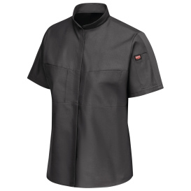 Red Kap SX45 Women\'s Pro Plus OilBlok and MIMIX Work Shirt - Short Sleeve - Charcoal