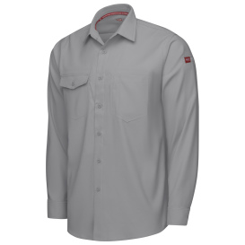 Red Kap TSM4 Men\'s Cooling Work Shirt - Long Sleeve - Gravel