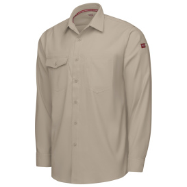 Red Kap TSM4 Men\'s Cooling Work Shirt - Long Sleeve - Sand