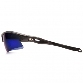 Venture Gear VGSGM1665T Monteagle Eyewear - Gun Metal/Black Frame - Ice Blue Mirror Anti-Fog Lens