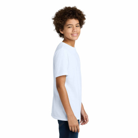 Port & Company PC340Y Youth CVC Tee - White