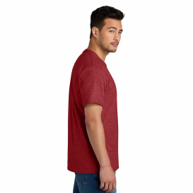 Port & Company PC340 CVC Tee - Team Cardinal Heather