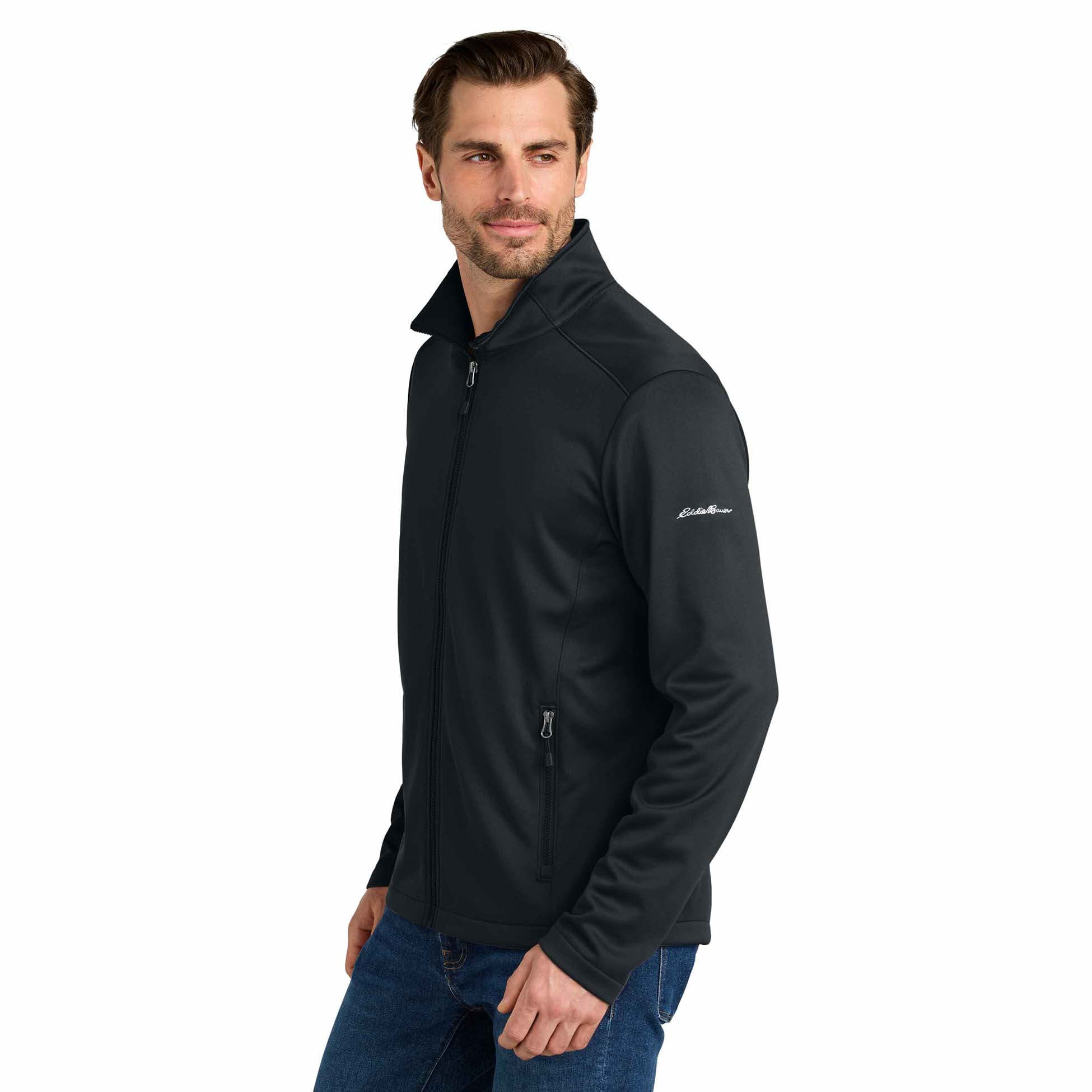 Eddie Bauer EB2460 Smooth Mid Layer Fleece Full-Zip - Black | Full