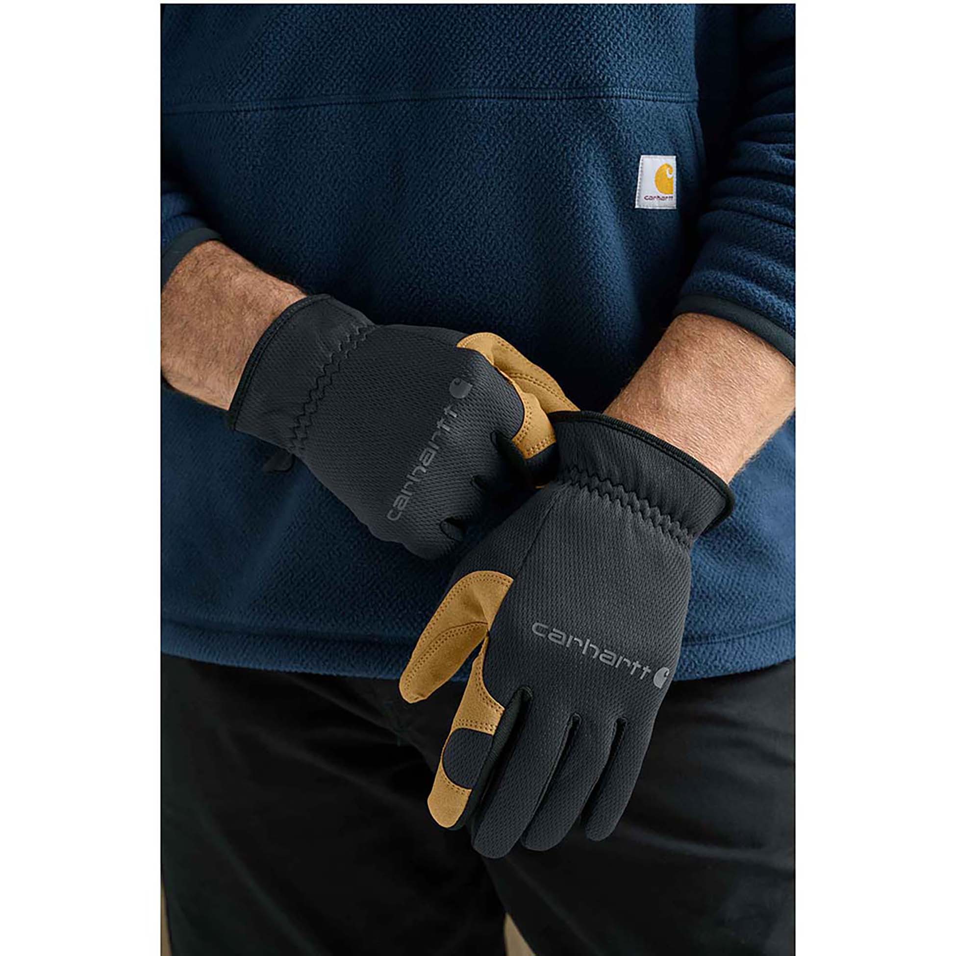 Carhartt CTGD0794 High-Dexterity Open-Cuff Gloves - Black