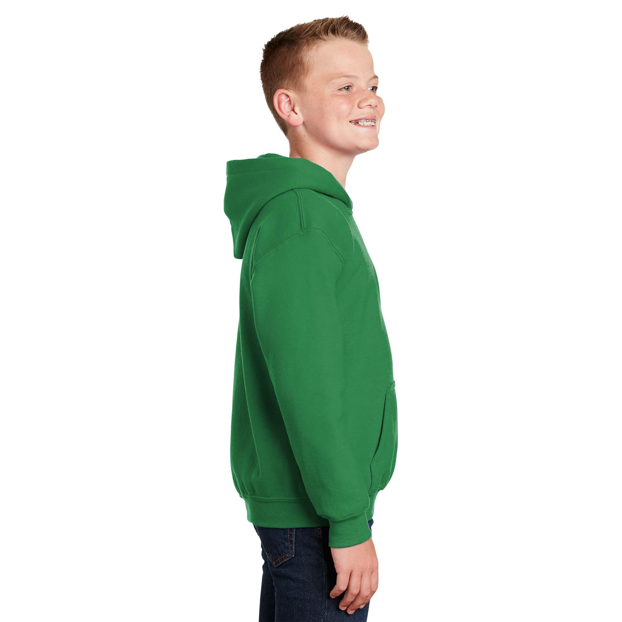 Gildan 18500B Youth Heavy Blend Hooded Sweatshirt - Irish Green | Full ...