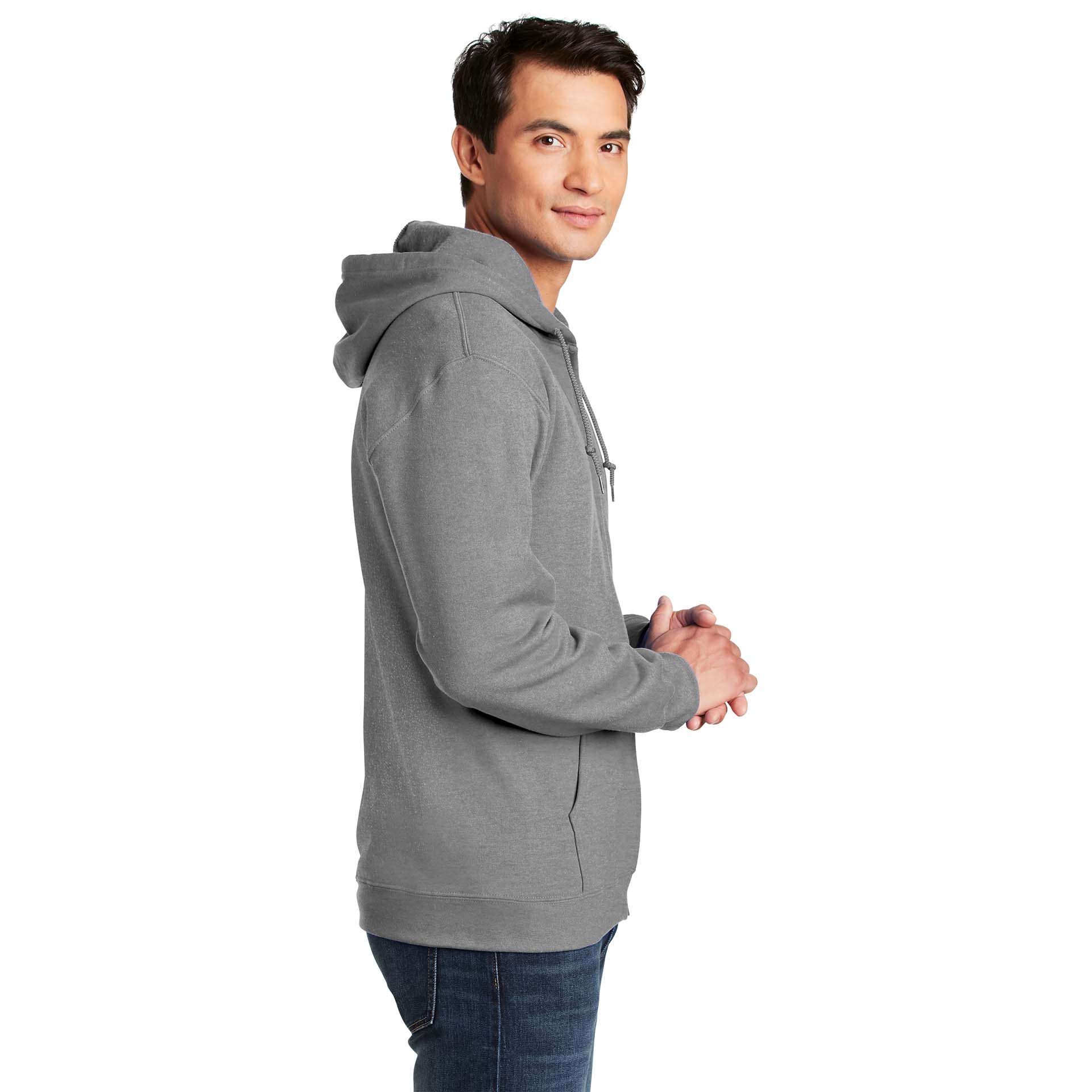 Gildan 18600 Heavy Blend Full-Zip Hooded Sweatshirt - Sport Grey | Full ...