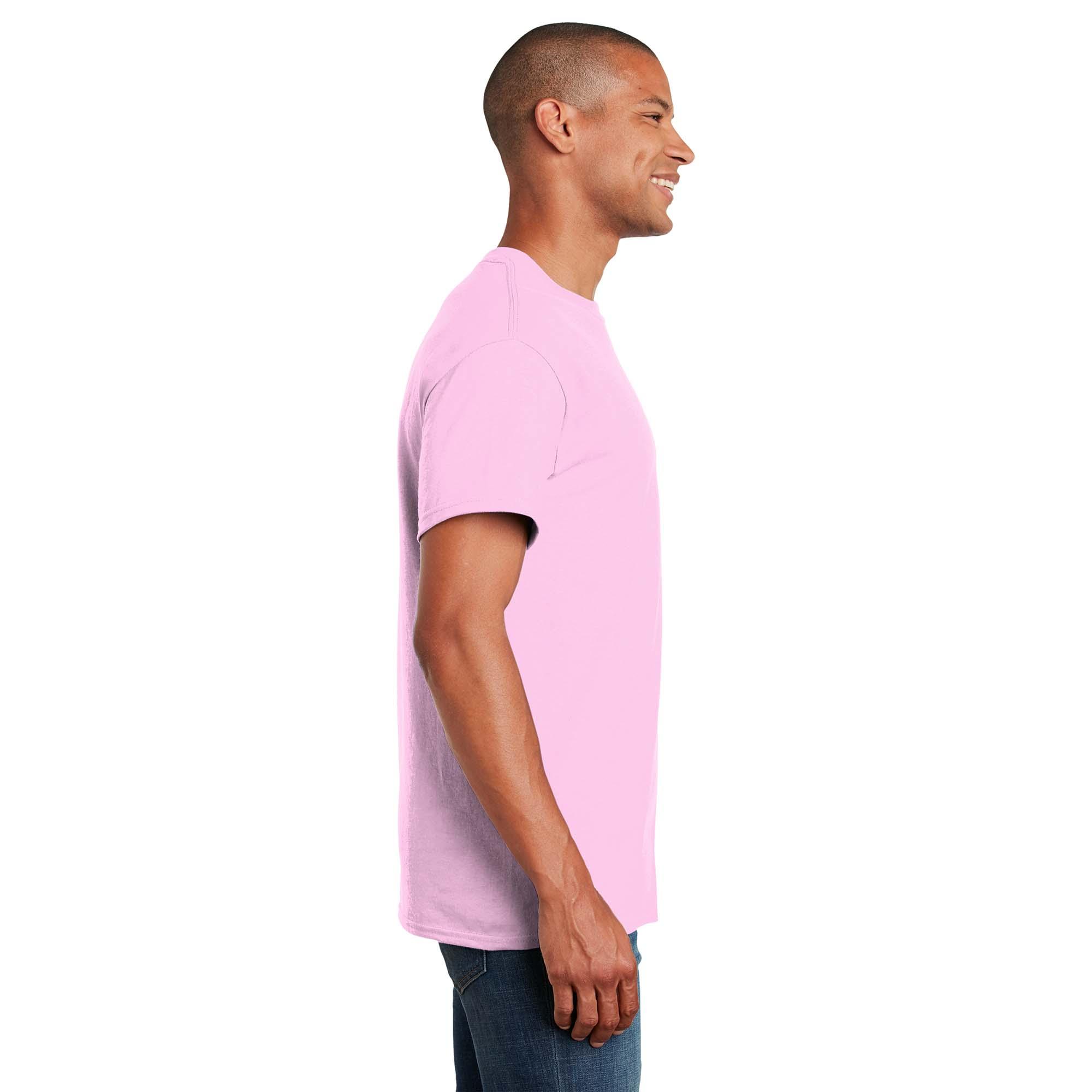 Gildan Ultra Cotton T-Shirt – 100% Cotton, Double-Needle Stitch, Seamless Collar (Safety Pink, X-Large) - View #10