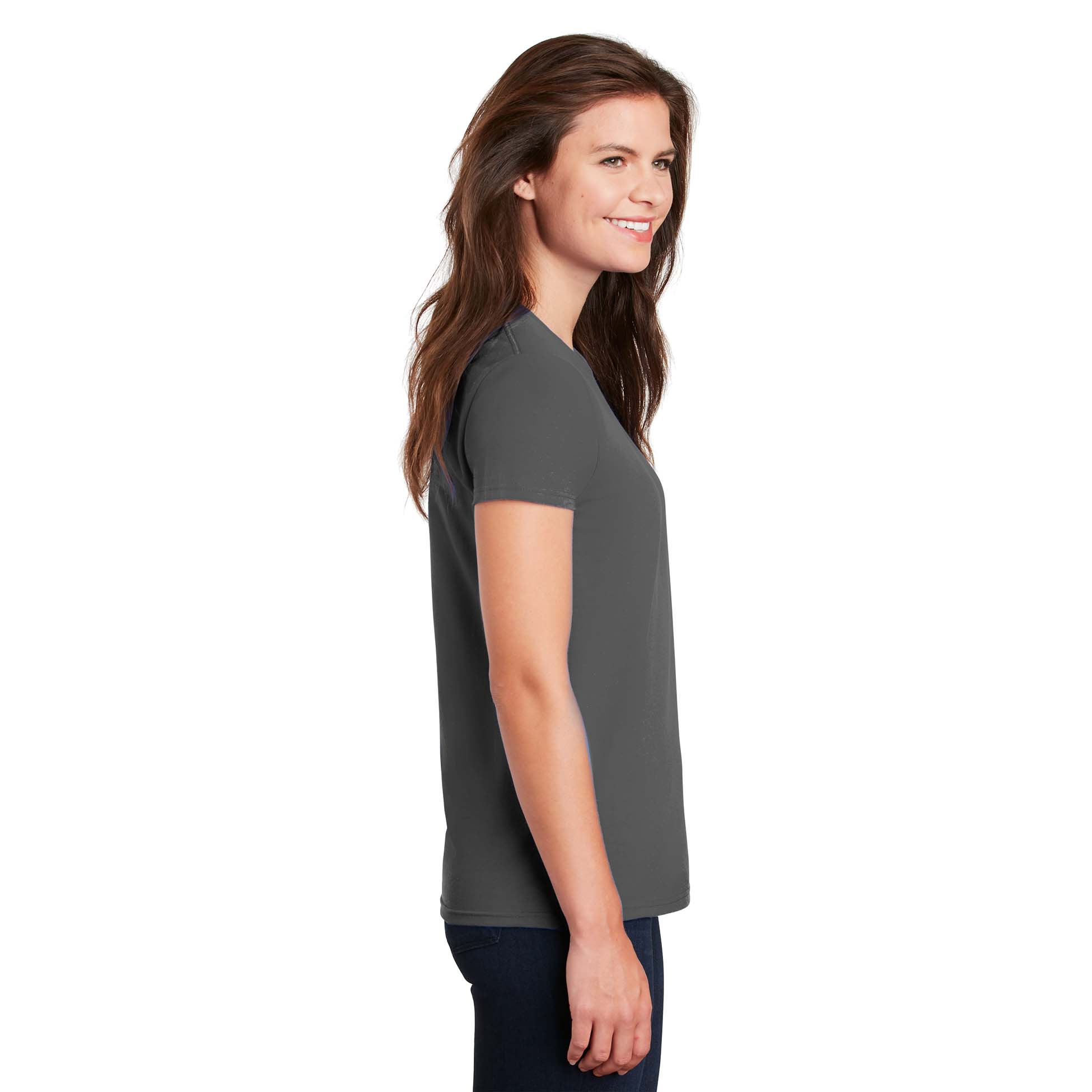 Gildan 2000l Womens Ultra Cotton T Shirt Charcoal Full Source 7664