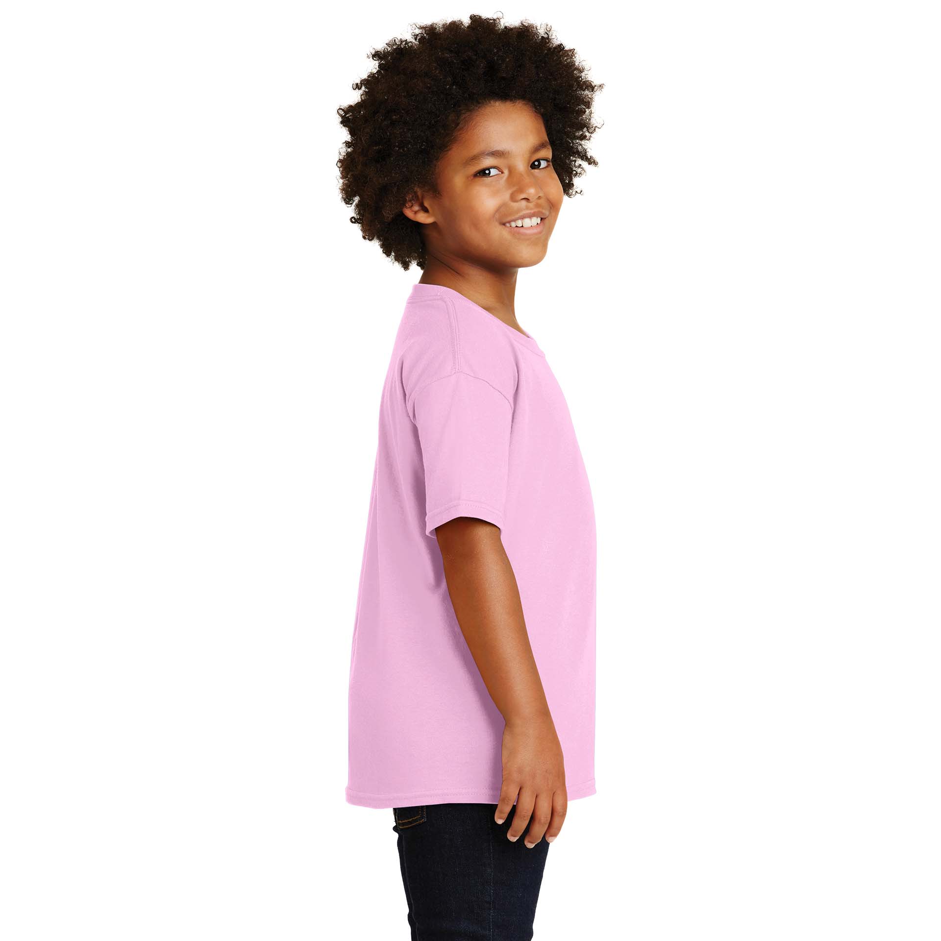 Gildan 5000B Youth Heavy 100% Cotton T-Shirt - Light Pink | Full Source