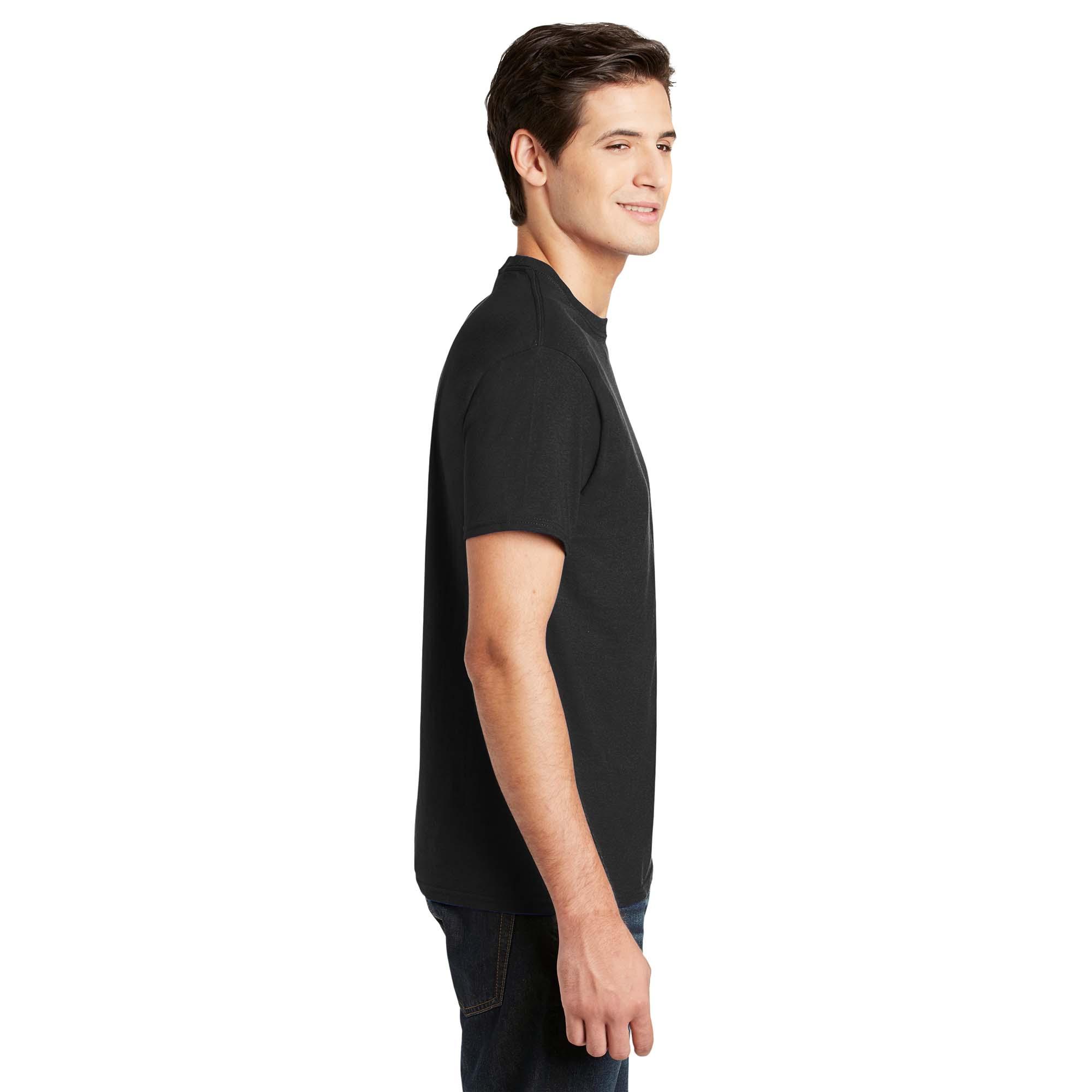 Hanes 5280 Comfortsoft Heavyweight Cotton T Shirt Black Full Source 