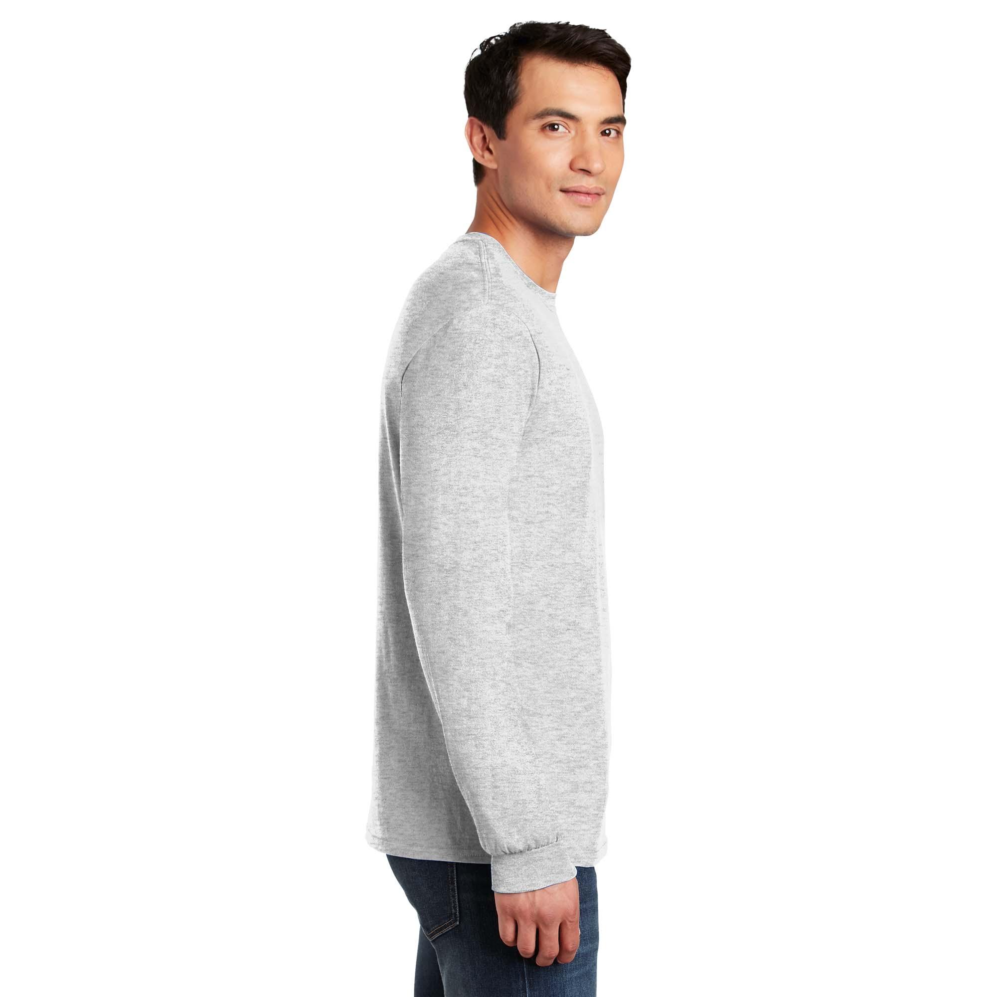 Gildan 5400 Heavy Cotton/Polyester Long Sleeve T-Shirt - Ash