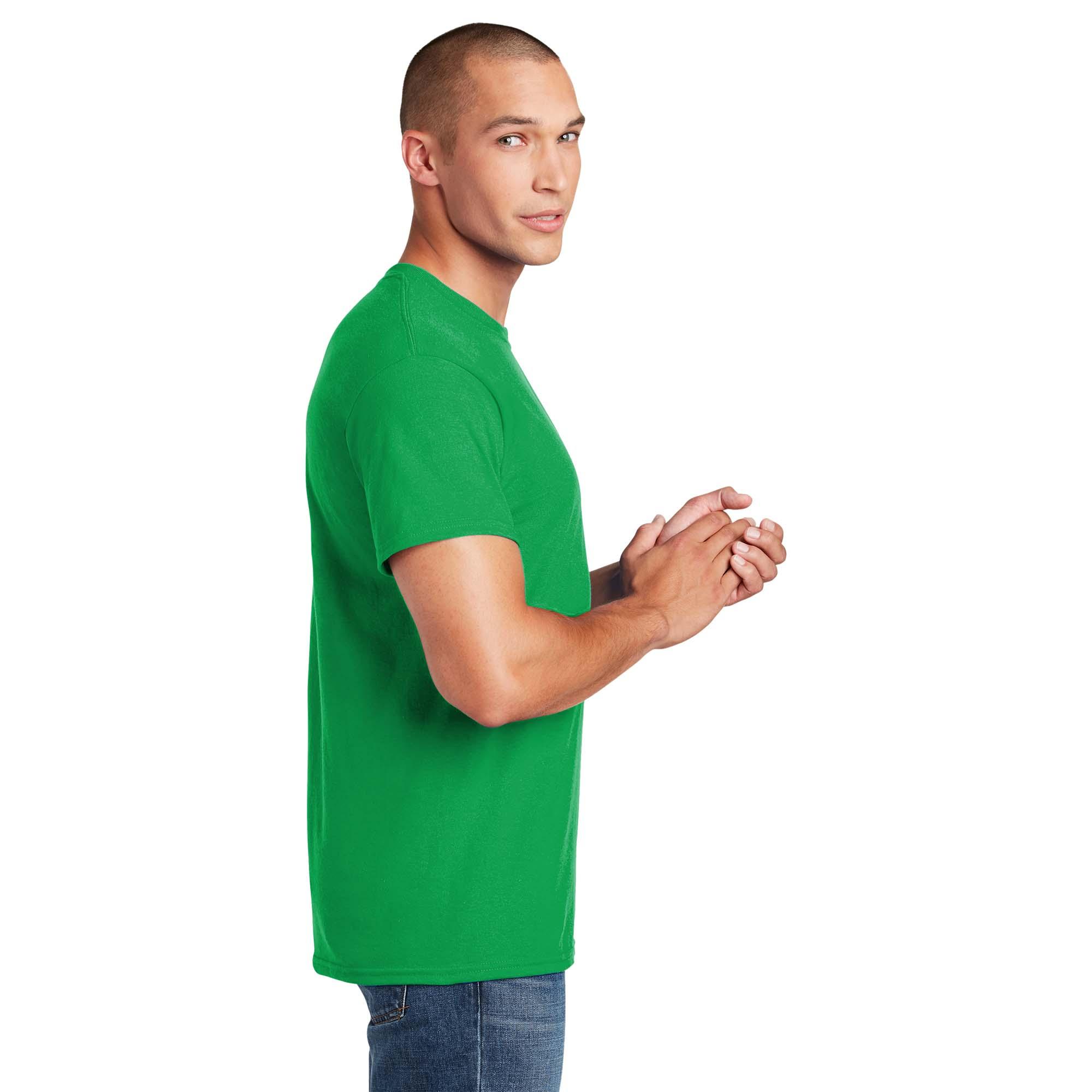 T-Shirt Uomo Gildan DryBlend Classica Manica Corta: Assorbente E Traspirante (Verde Foresta, Taglia S)