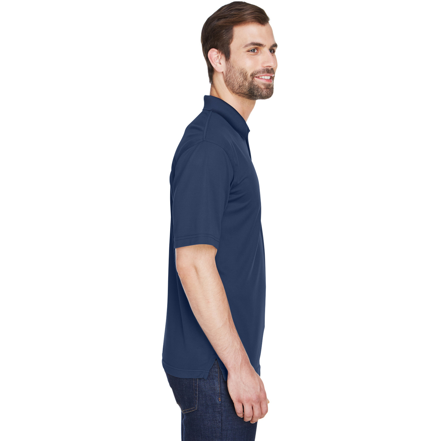 UltraClub 8210 Men's Cool & Dry Mesh Pique Polo - Navy | Full Source