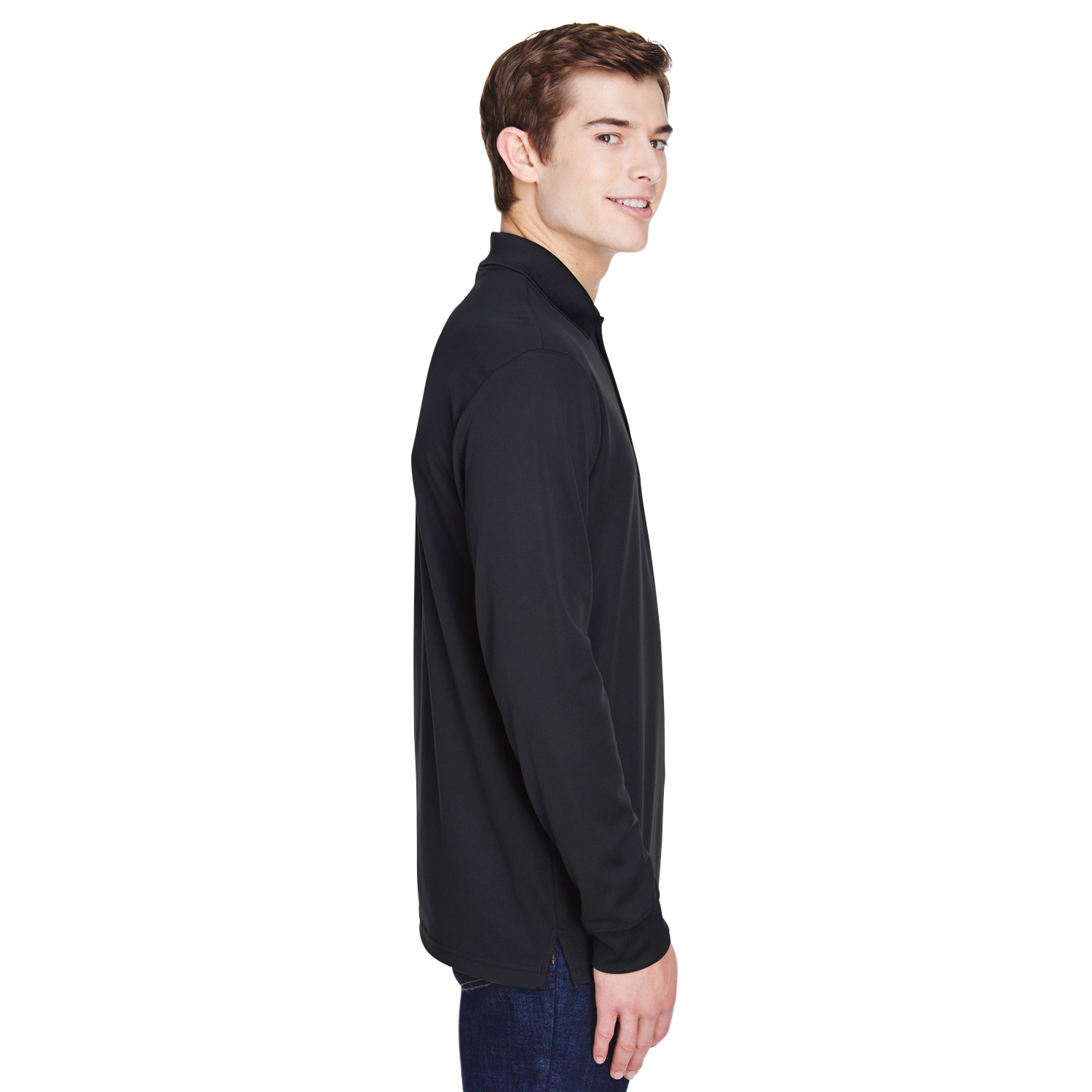 Core 365 88192P Adult Pinnacle Performance Long-Sleeve Pique Polo with ...