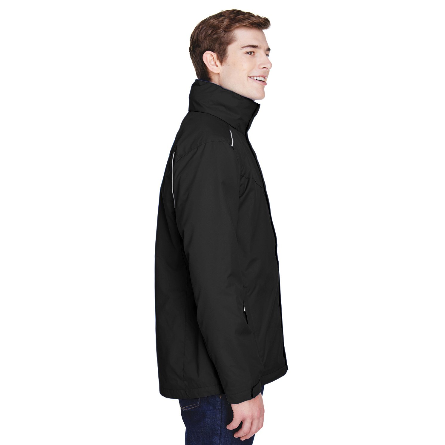 Core 365 88205 Men's Region 3-in-1 Jacket with Fleece Liner - Black ...