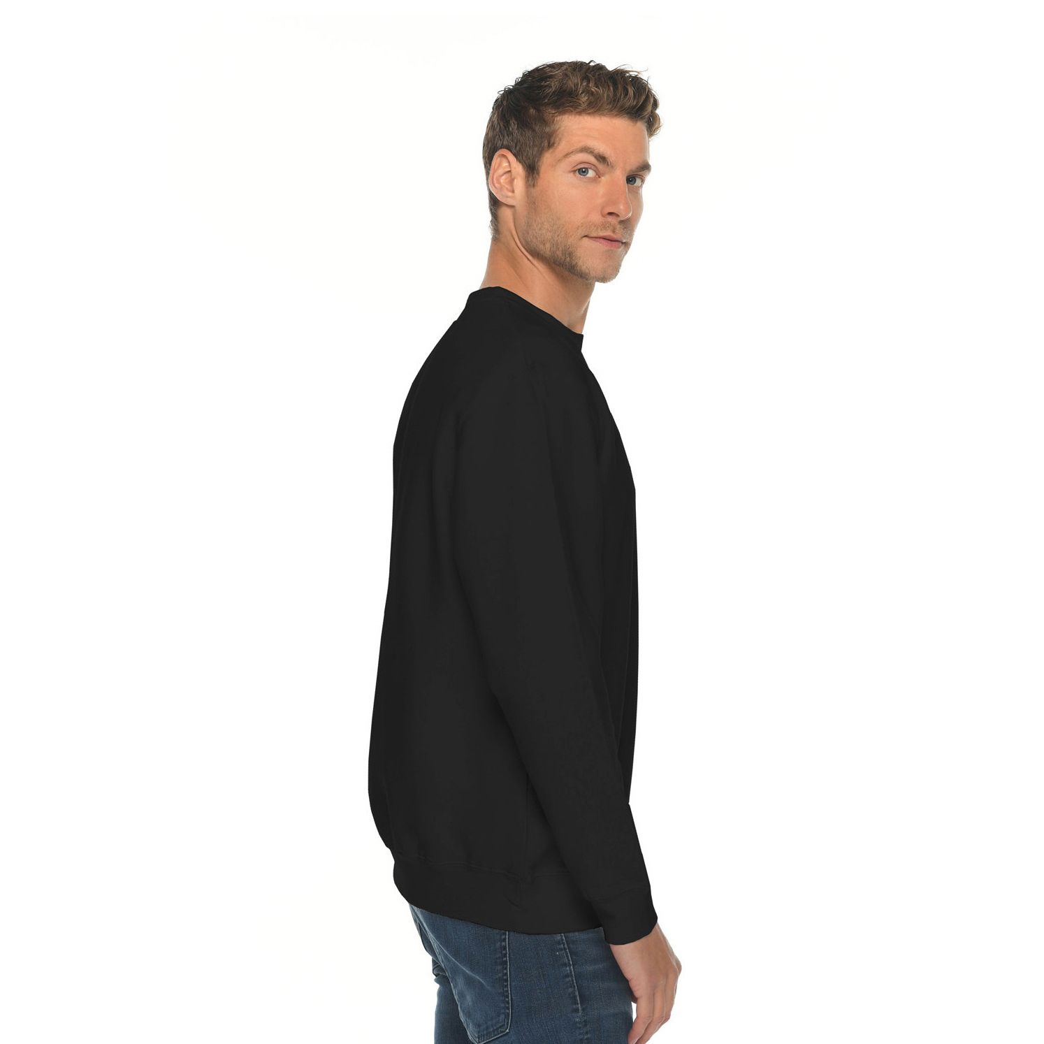 Lane Seven LS14004 Unisex Premium Crewneck Sweatshirt - Black | Full Source