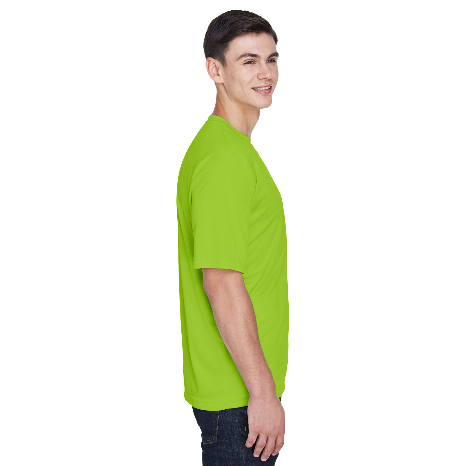 Team 365 TT11 Men's Zone Performance T-Shirt - Acid Green | Full