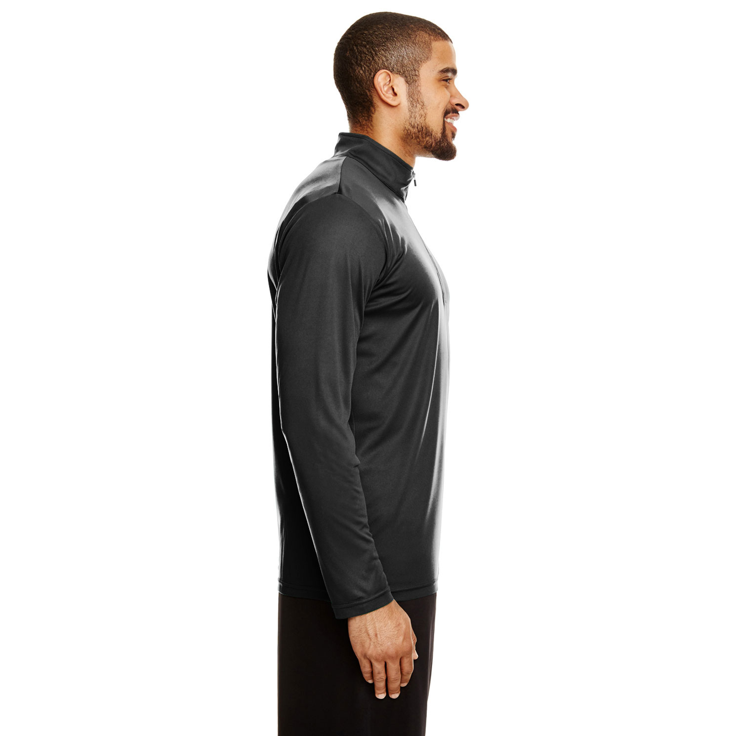 Team 365 TT31 Men's Zone Performance Quarter-Zip - Black | Full Source
