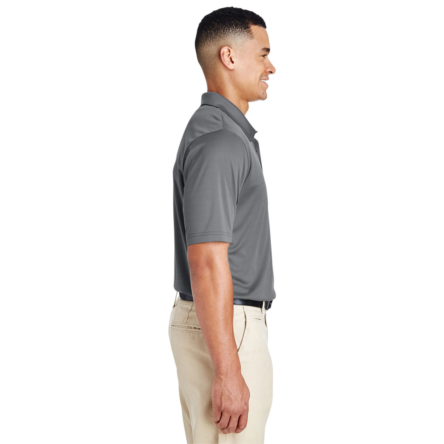 Team 365 TT51T Men's Tall Zone Performance Polo - Sport Graphite | Full ...