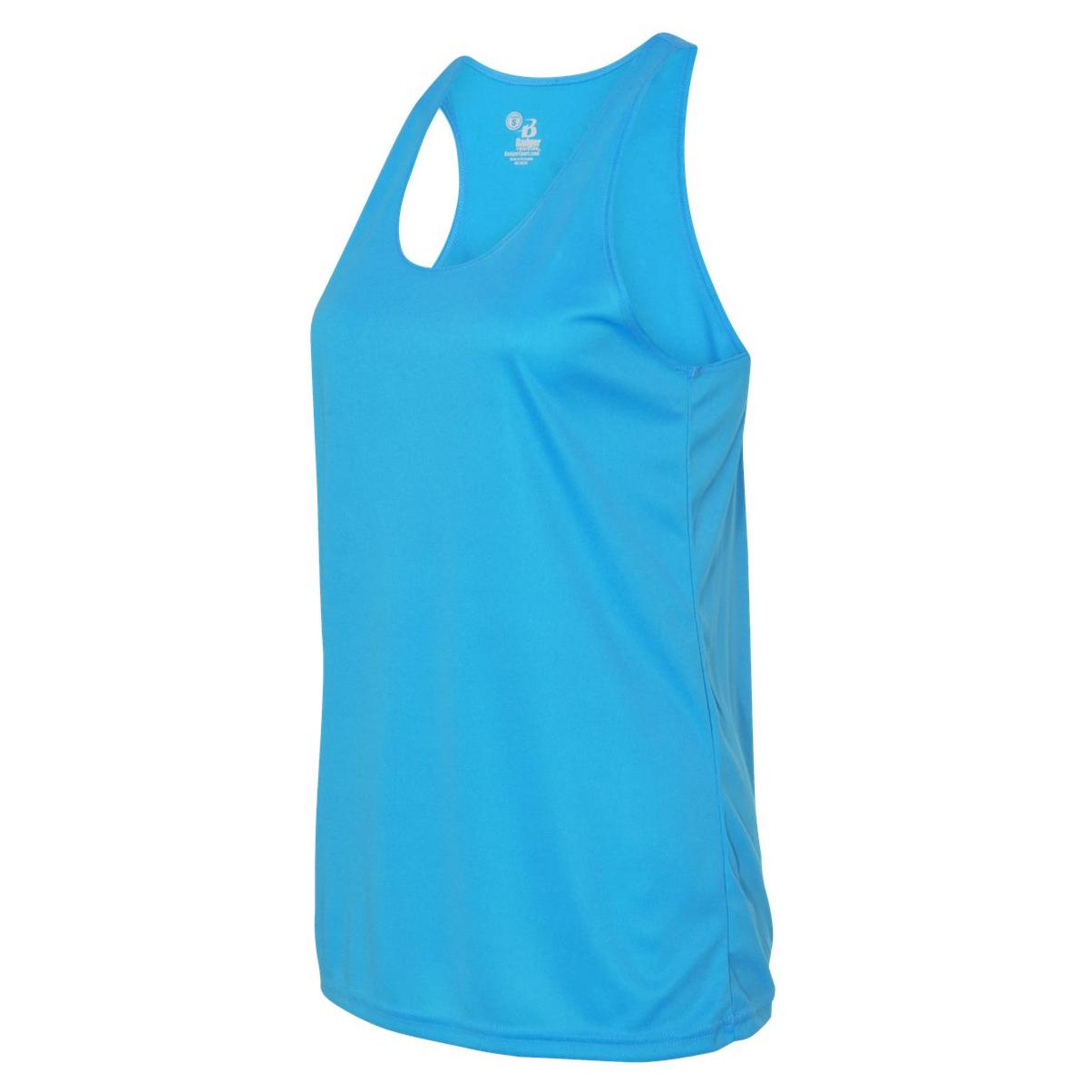 Badger Sport 4166 Women's B-Core Racerback Tank Top - Electric Blue ...