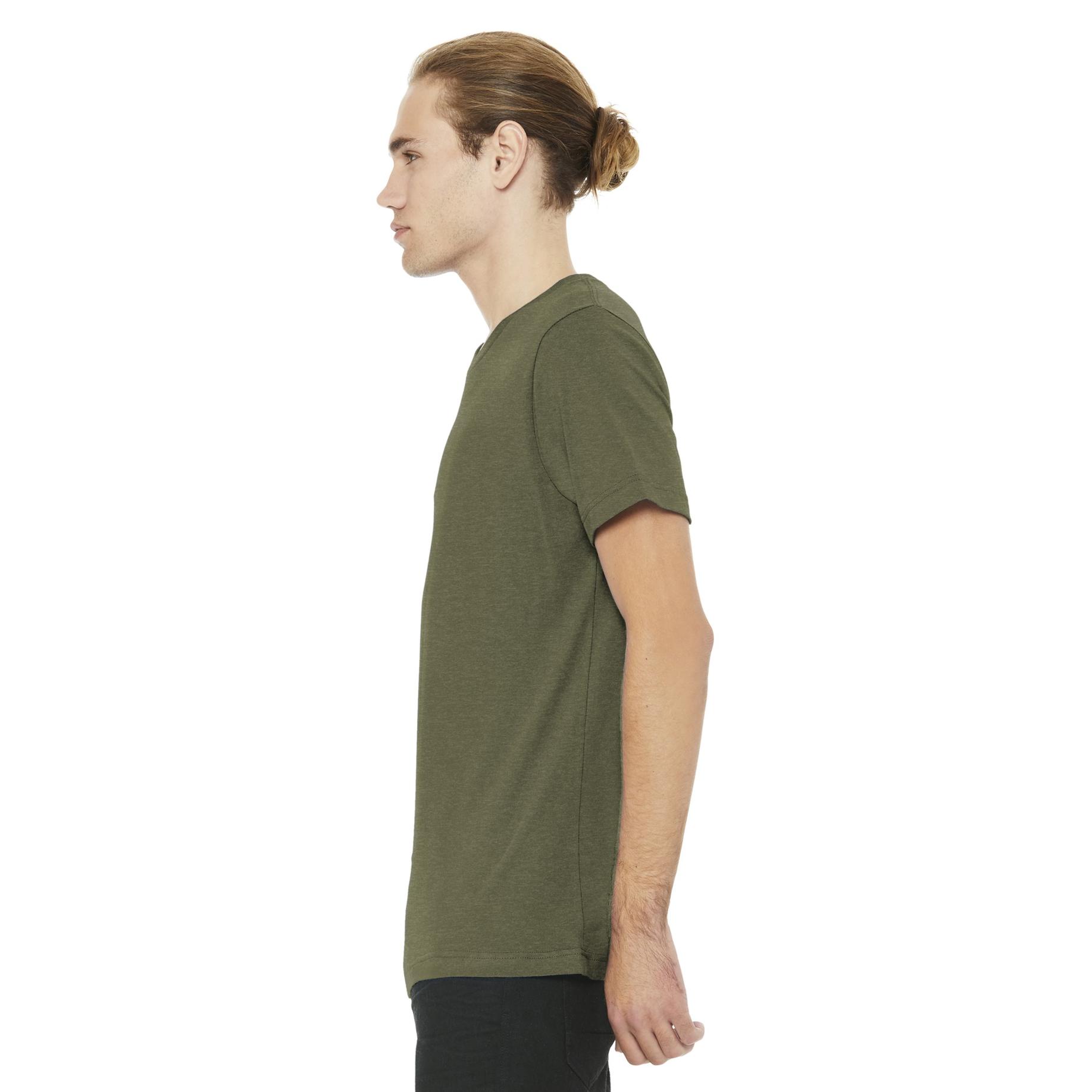 heather olive bella canvas