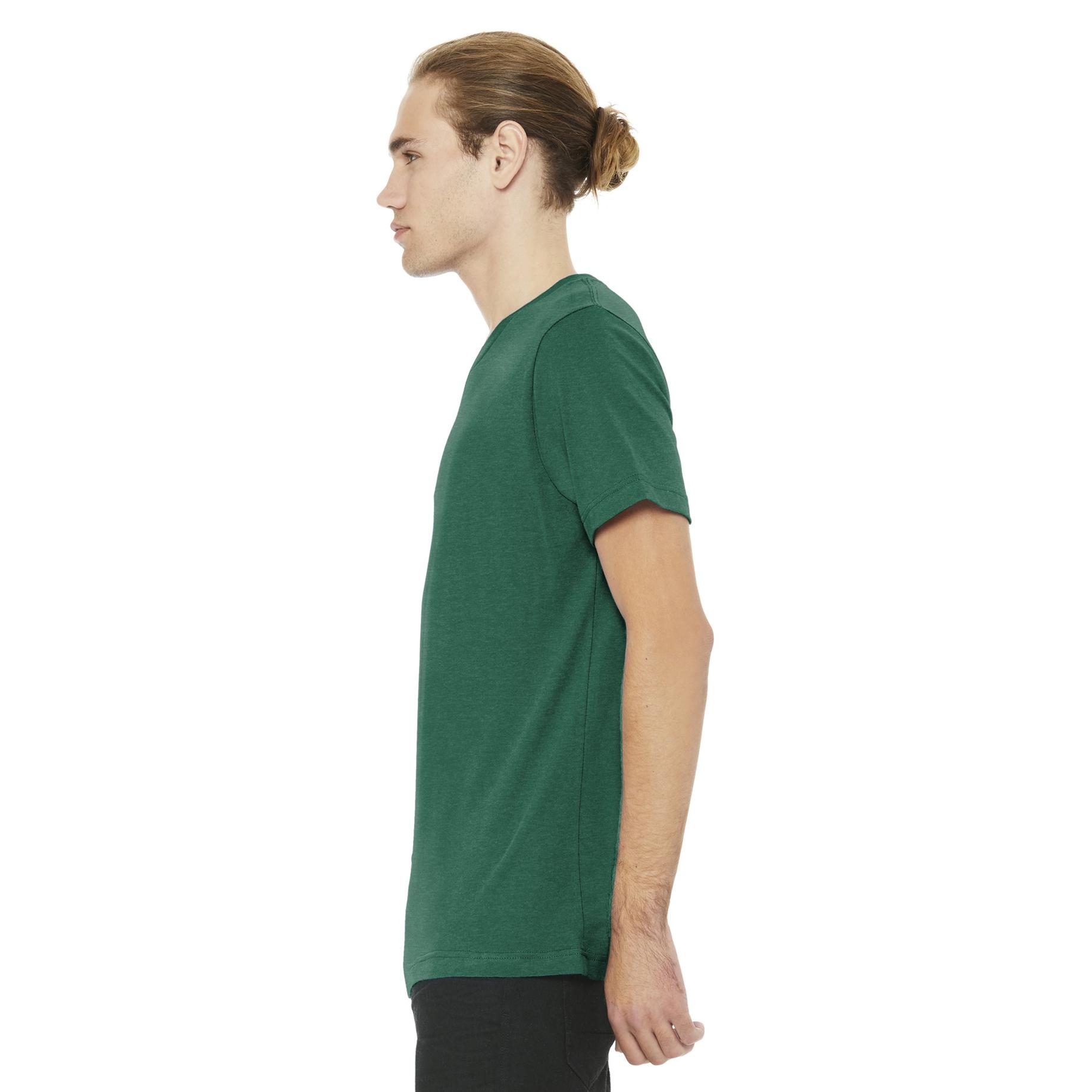 Download Bella Canvas Bc3005 Unisex Jersey Short Sleeve V Neck Tee Heather Grass Green Fullsource Com