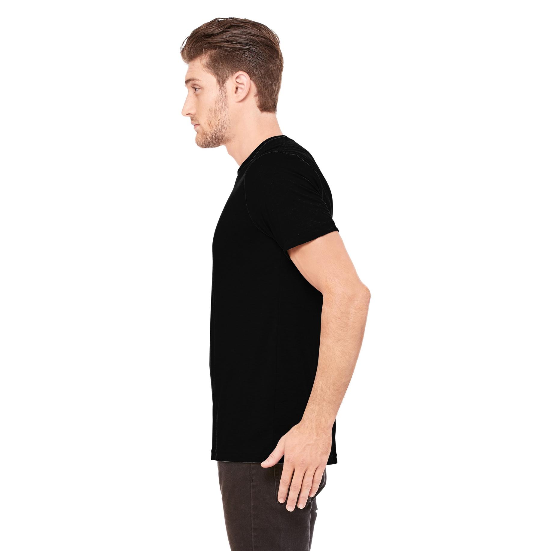 Bella + Canvas BC3413 Unisex Triblend Short Sleeve Tee - Solid Black ...