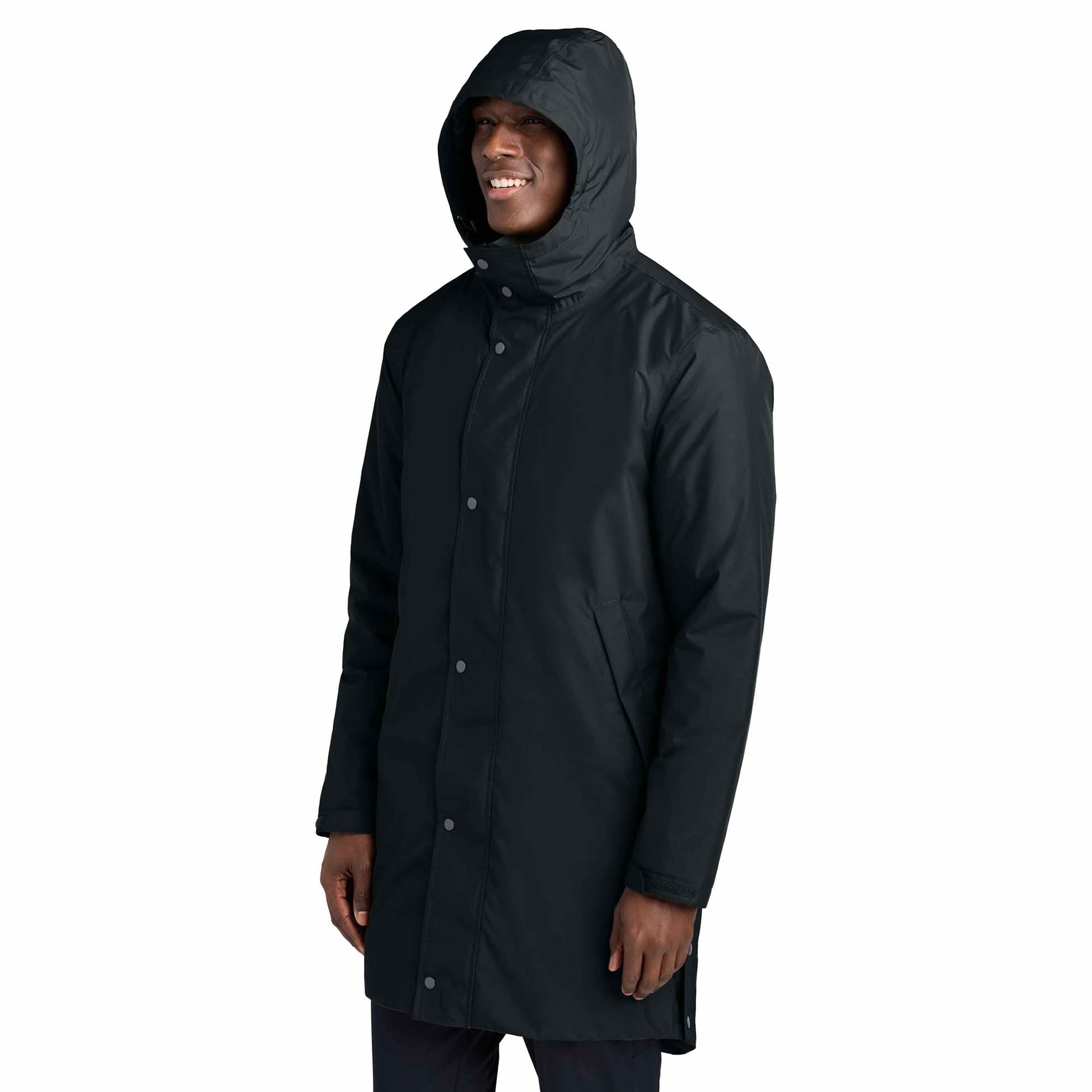 Sport-Tek JST55 Waterproof Insulated Sideline Parka - Black | Full