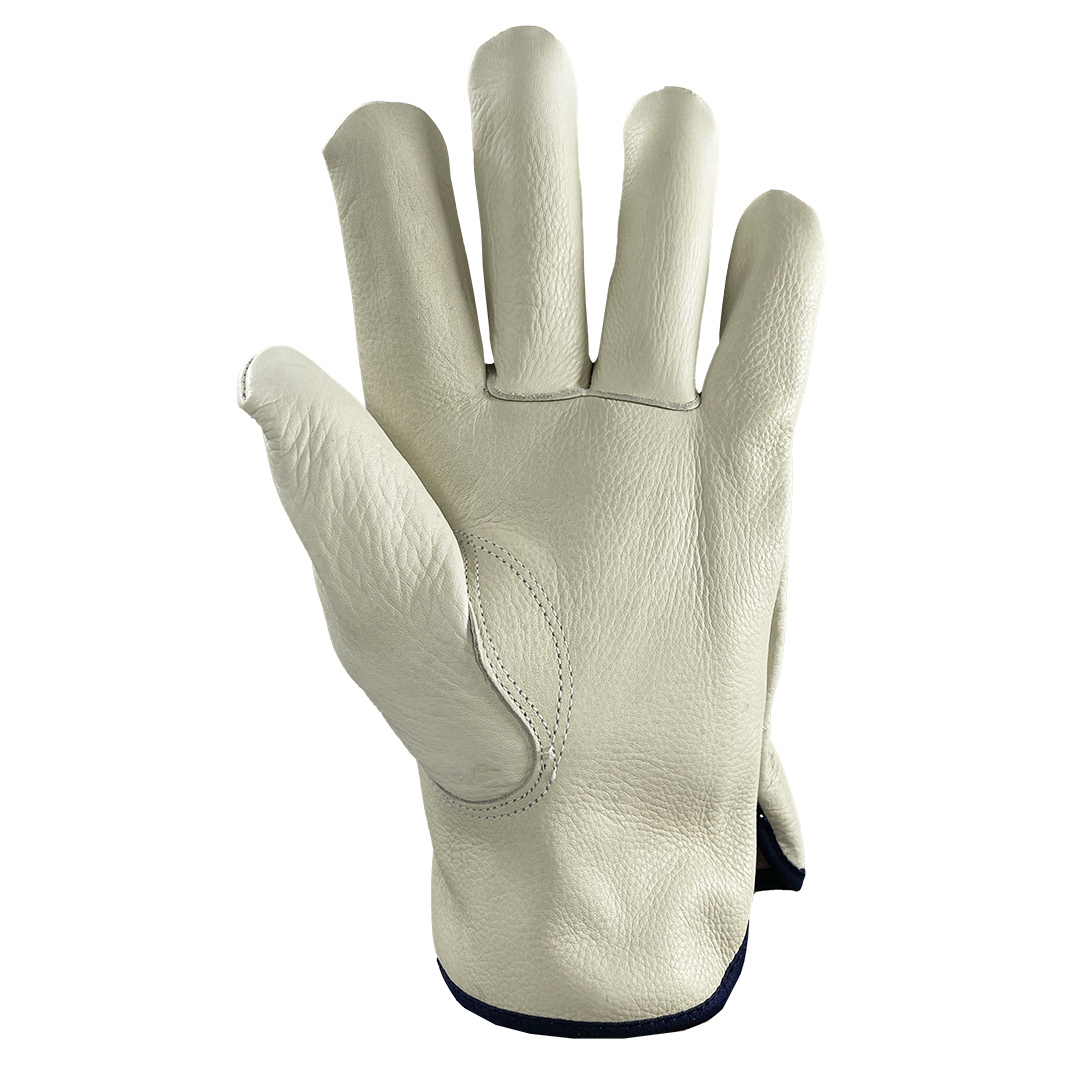 C2V 4506G Industry Grade Grain Cowhide Leather Driver Gloves