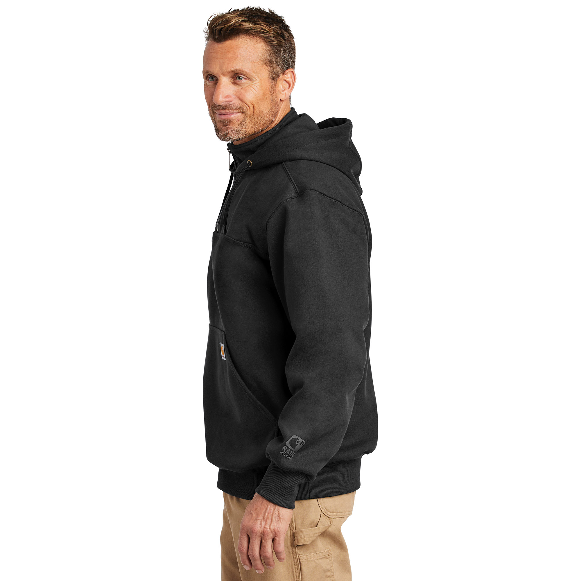 carhartt men's paxton heavyweight hooded zip mock sweatshirt