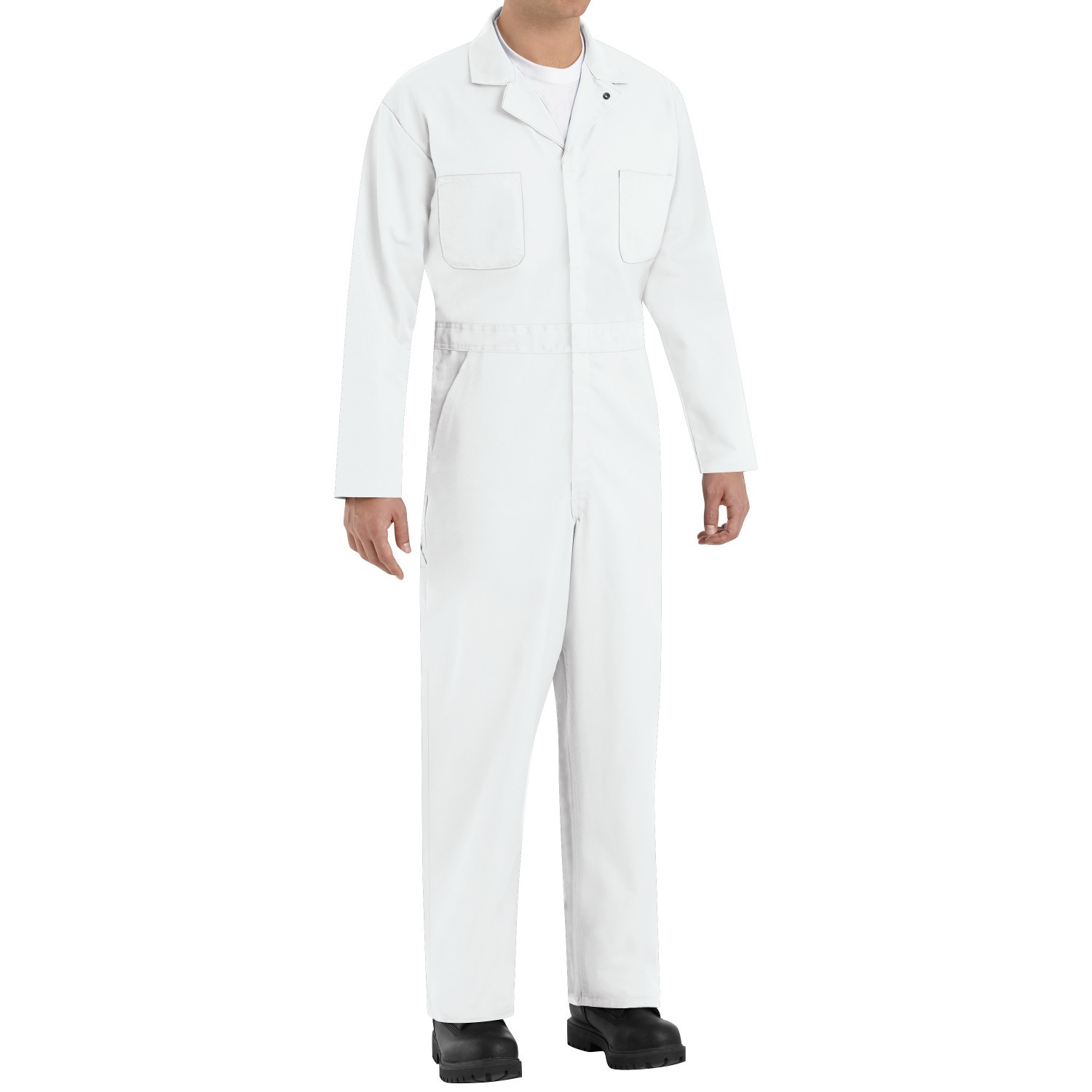 Red Kap CT10 Twill Action Back Coveralls - White | Full Source