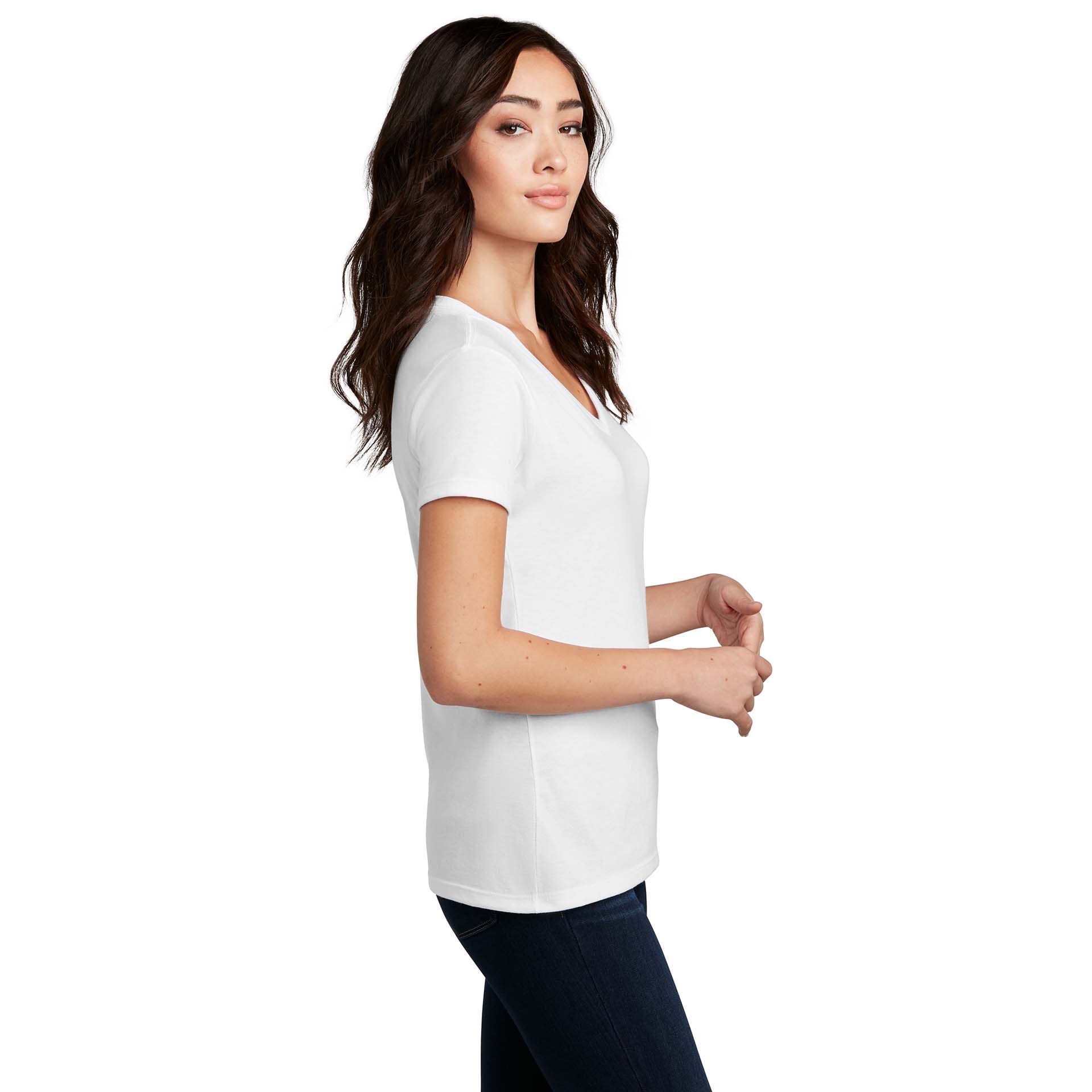 District DM136L Women's Perfect Tri 3/4-Sleeve Raglan