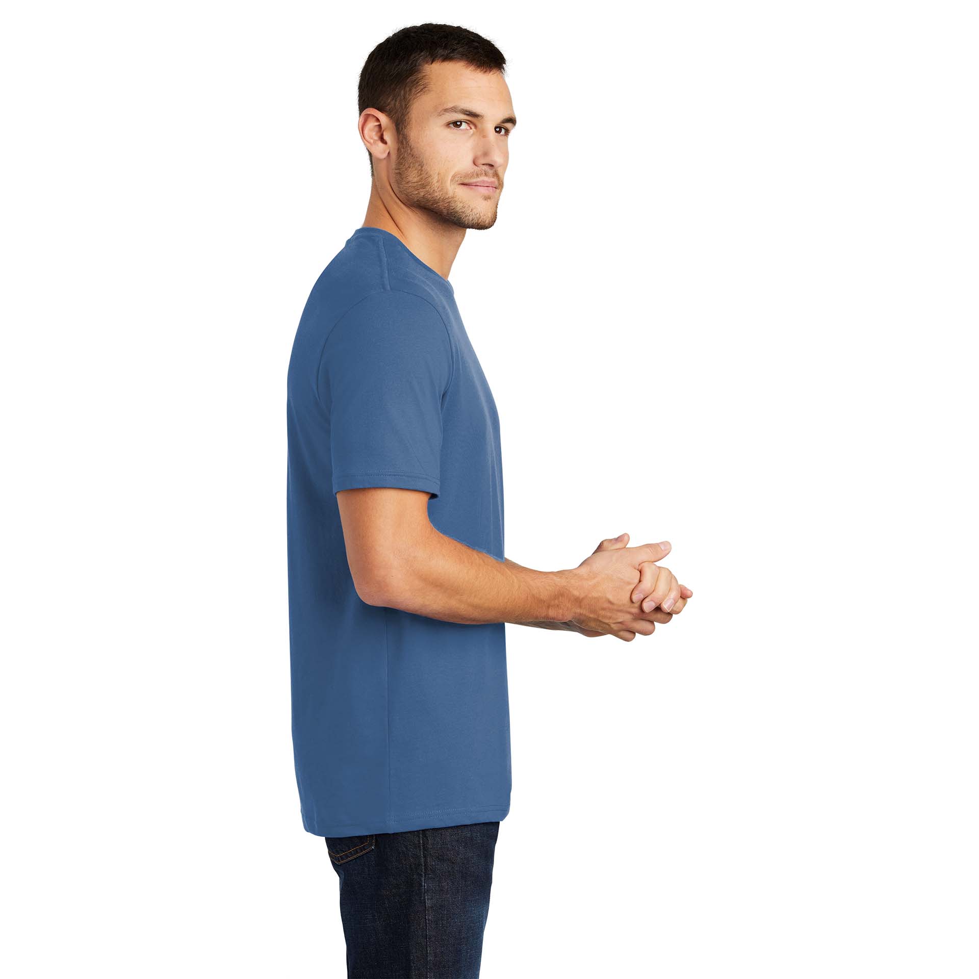 District DT104 Perfect Weight Tee - Maritime Blue
