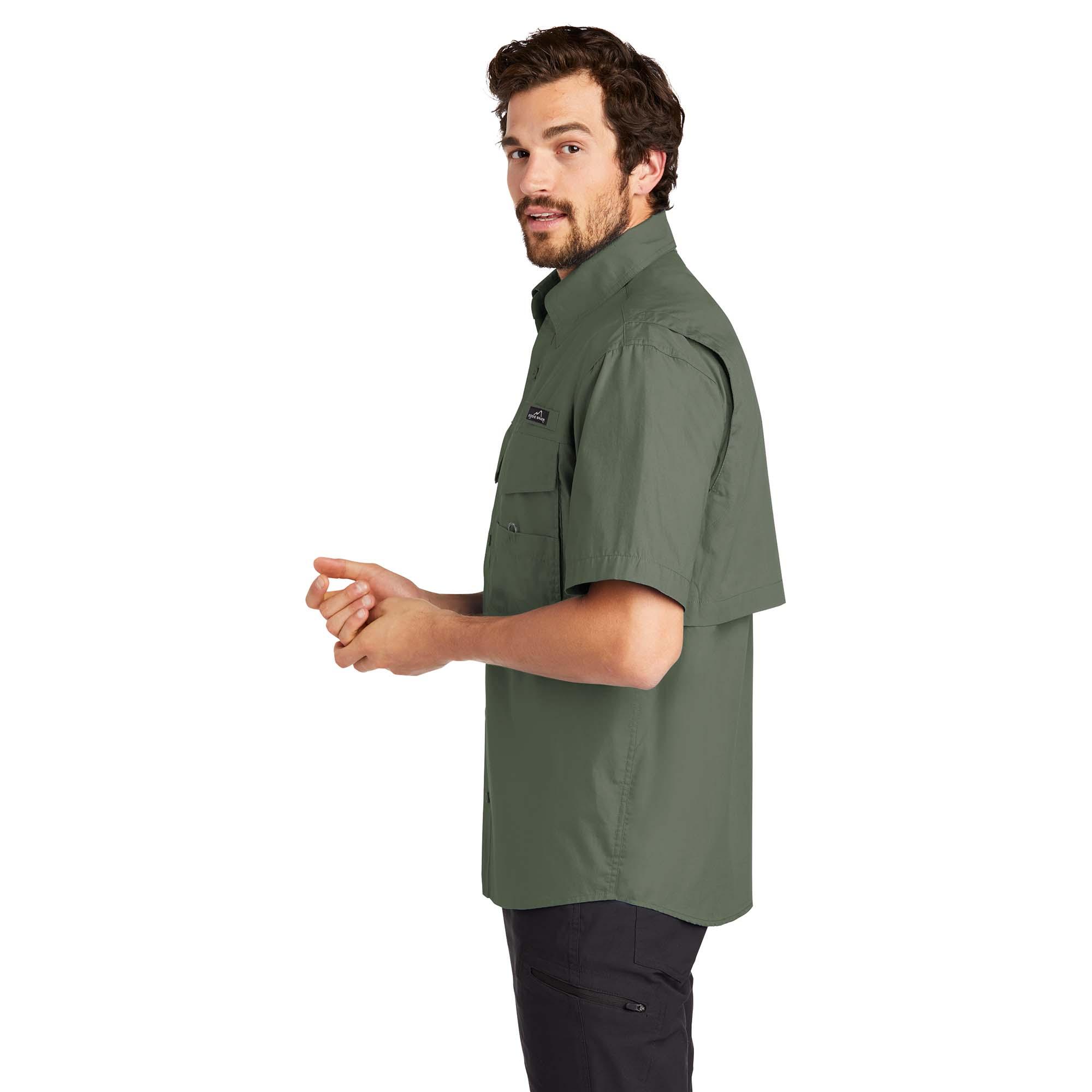 Eddie Bauer EB608 Short Sleeve Fishing Shirt - Seagrass Green