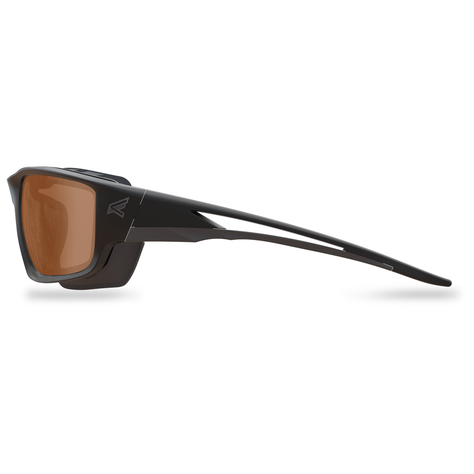 Edge Safety Eyewear GTSK-XL215 Kazbek XL Polarized - Black / Copper Driving Lens with Gasket