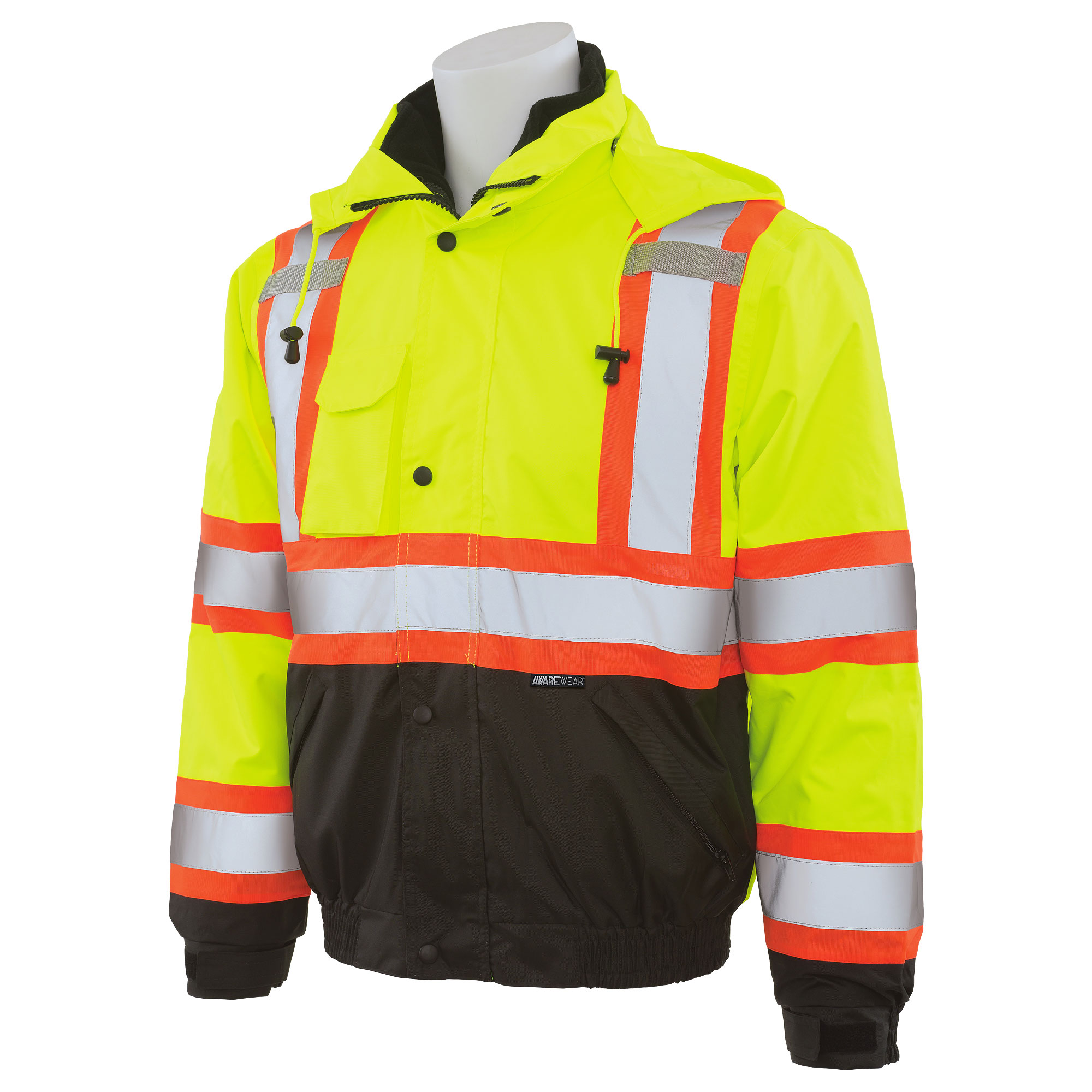 ERB by Delta Plus W550 Type R Class 3 Black Bottom Bomber Jacket