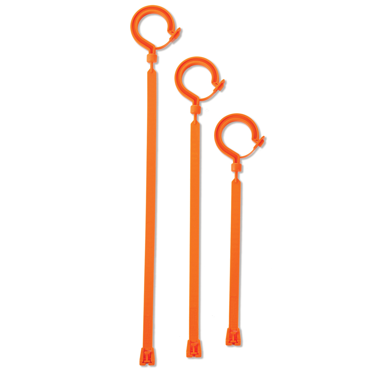 Squids 3540 Large Locking Hook, Short, Nylon, Orange, 44 lb Capacity, Ships in 1-3 Business Days
