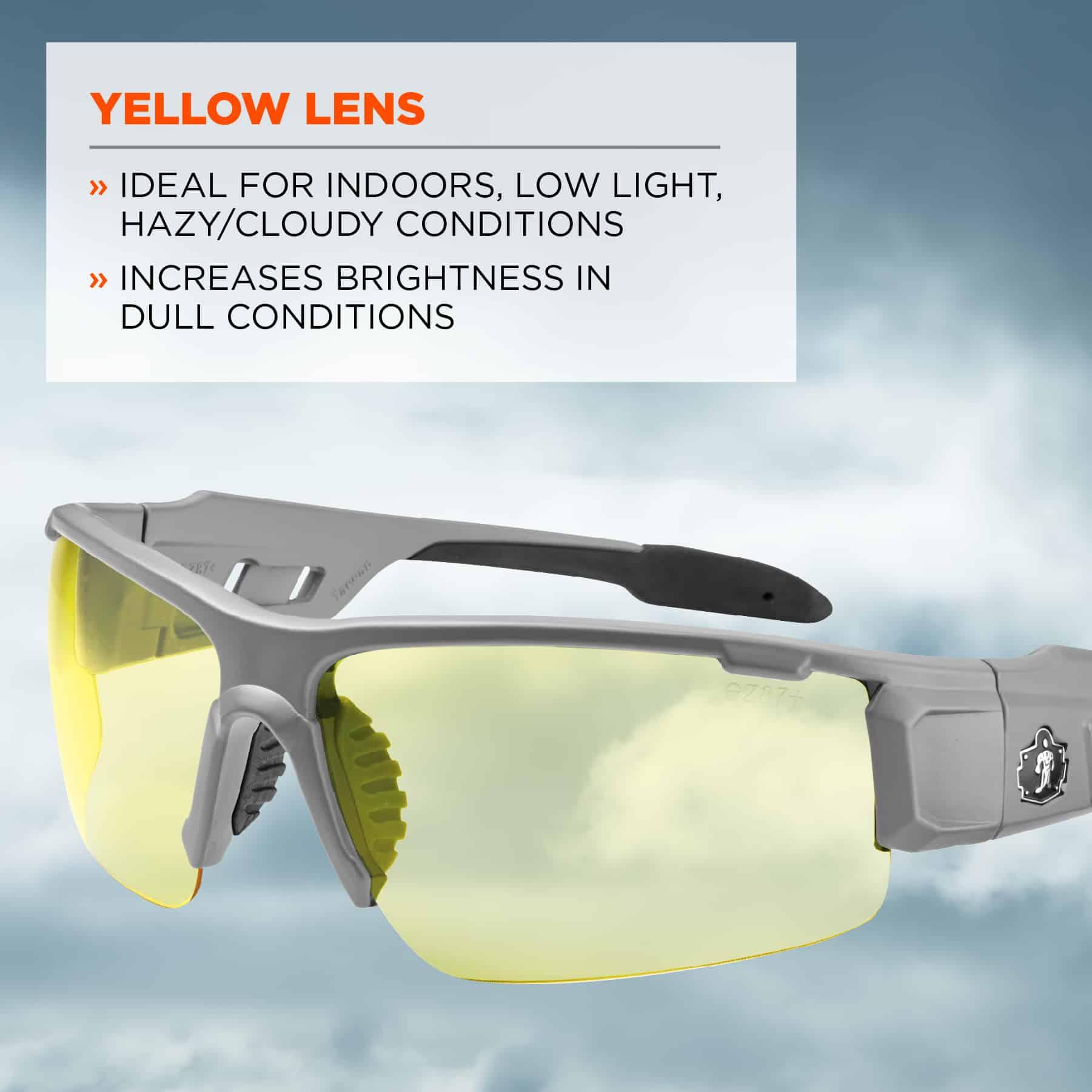 Crossfire 41291 Cumulus Safety Glasses - Gray Frame - Smoke Lens