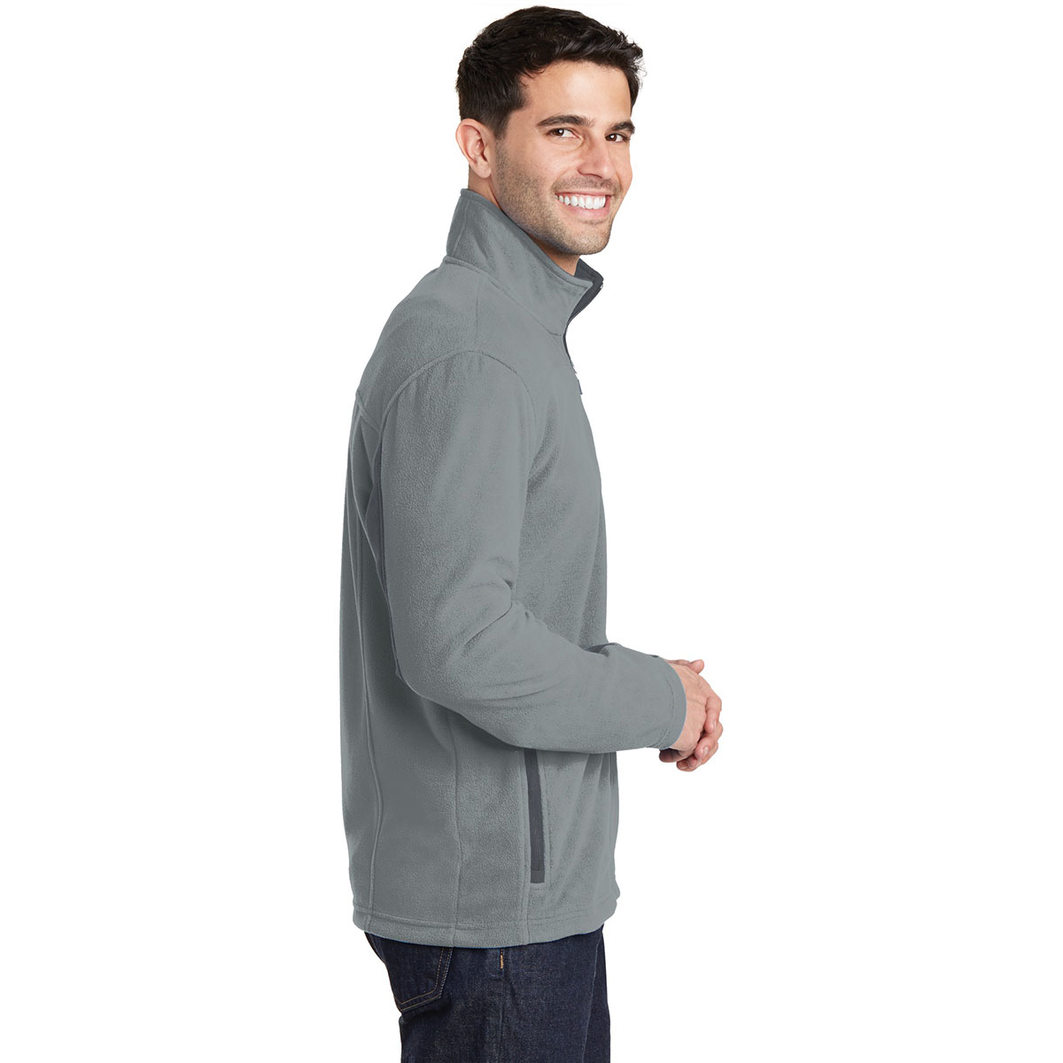 Port Authority F233 Summit Fleece Full-Zip Jacket - Frost Grey